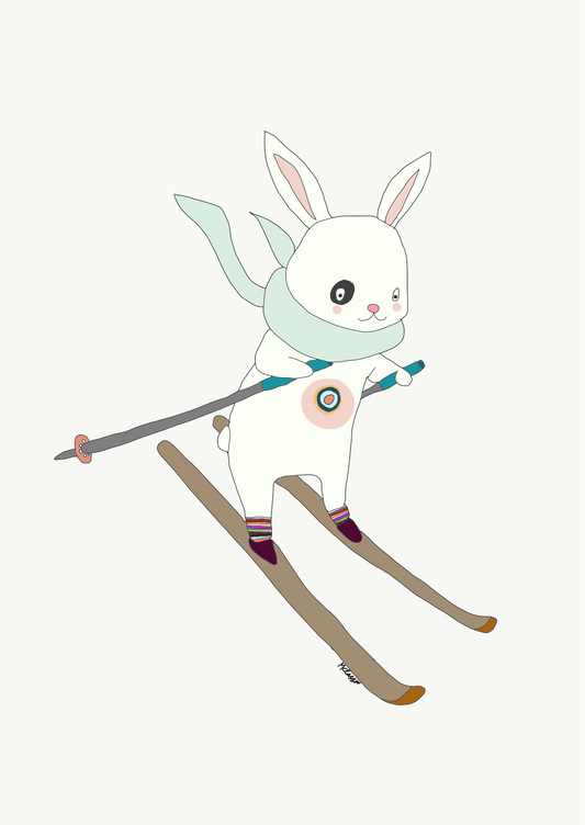 PHOTO ILLUSTRATION 8x10 Ski Bunny