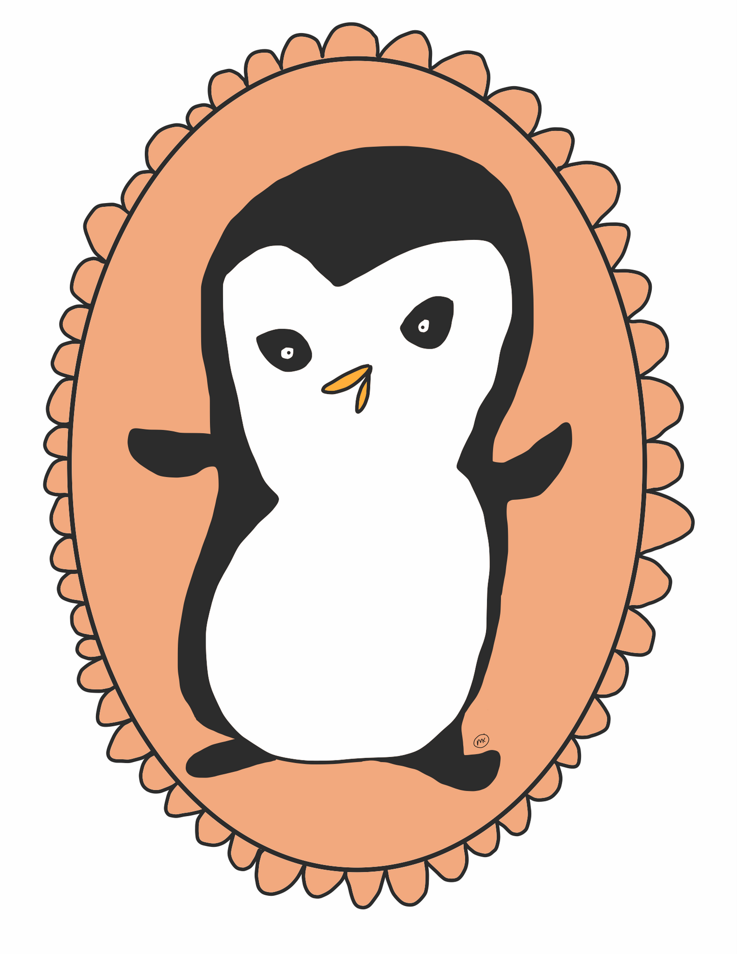 POSTCARD Penguin