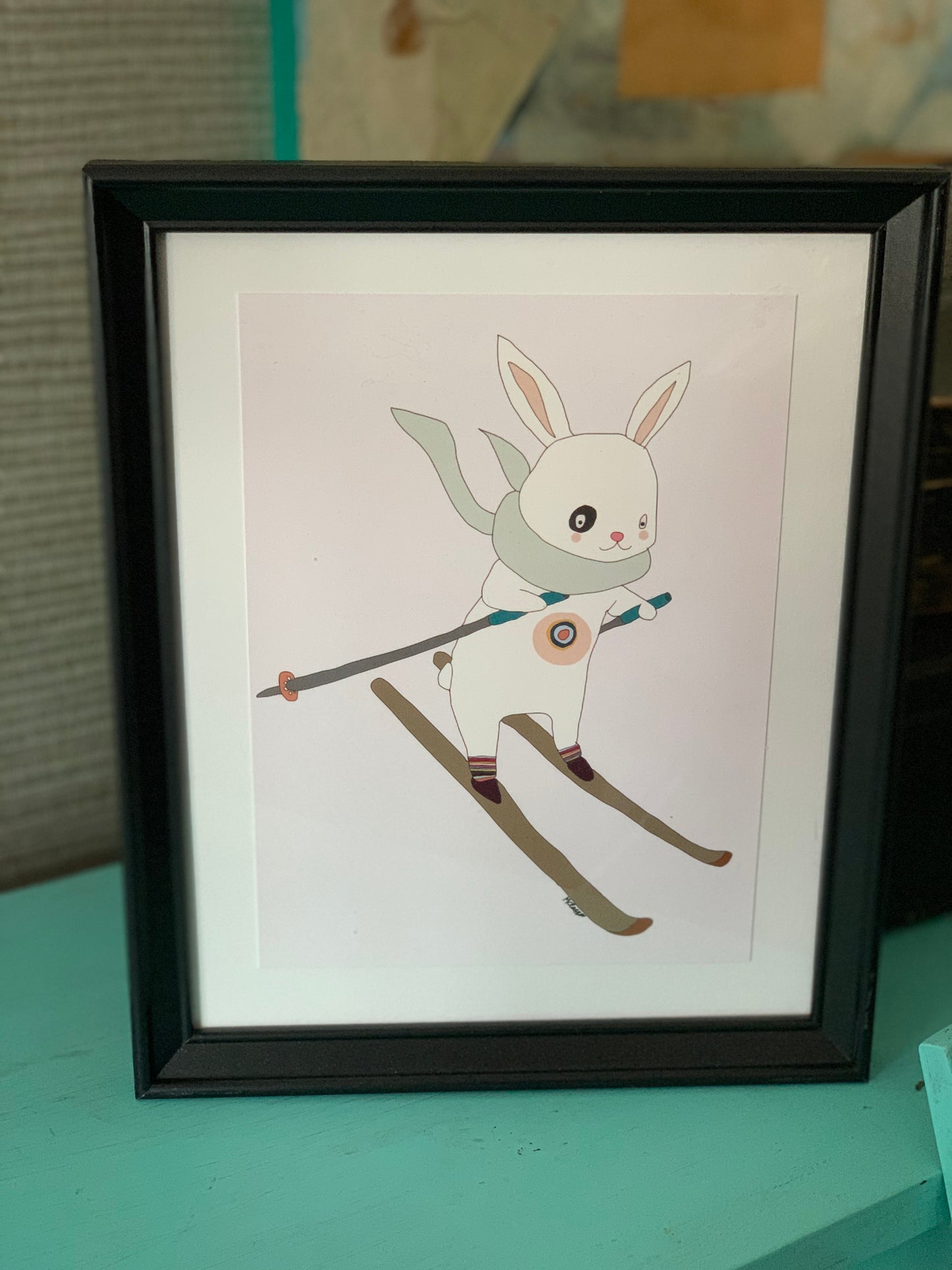 FRAMED Ski Bunny